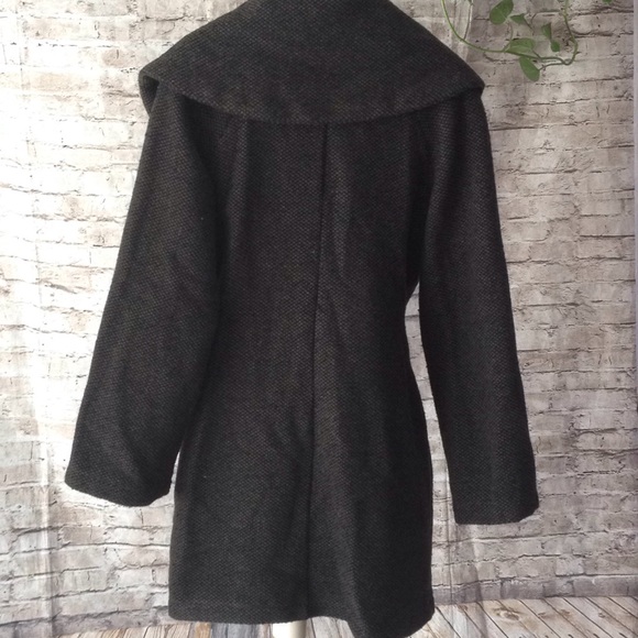 Explosion London tweed shawl collar wool coat - Picture 6 of 8